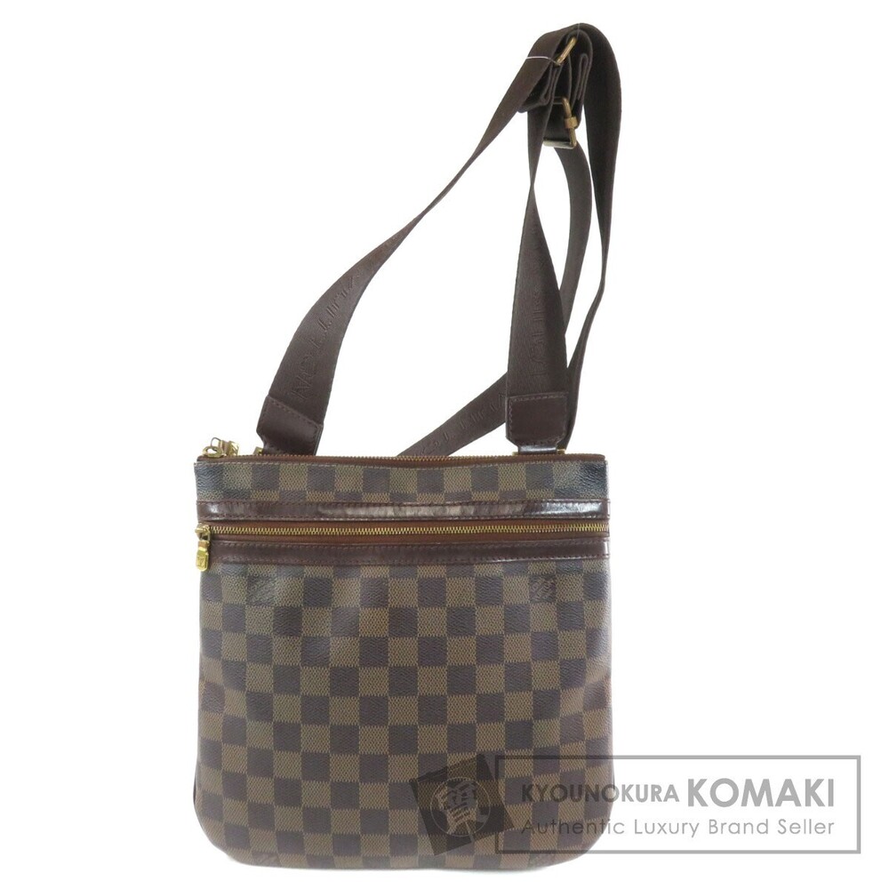 Louis Vuitton Pochette Bosphore Damier Ebene Brown Shoulder Bag Canvas